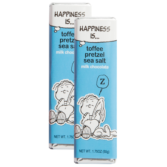 Peanuts - Milk Toffee Pretzel Chocolate Bar 1.5oz