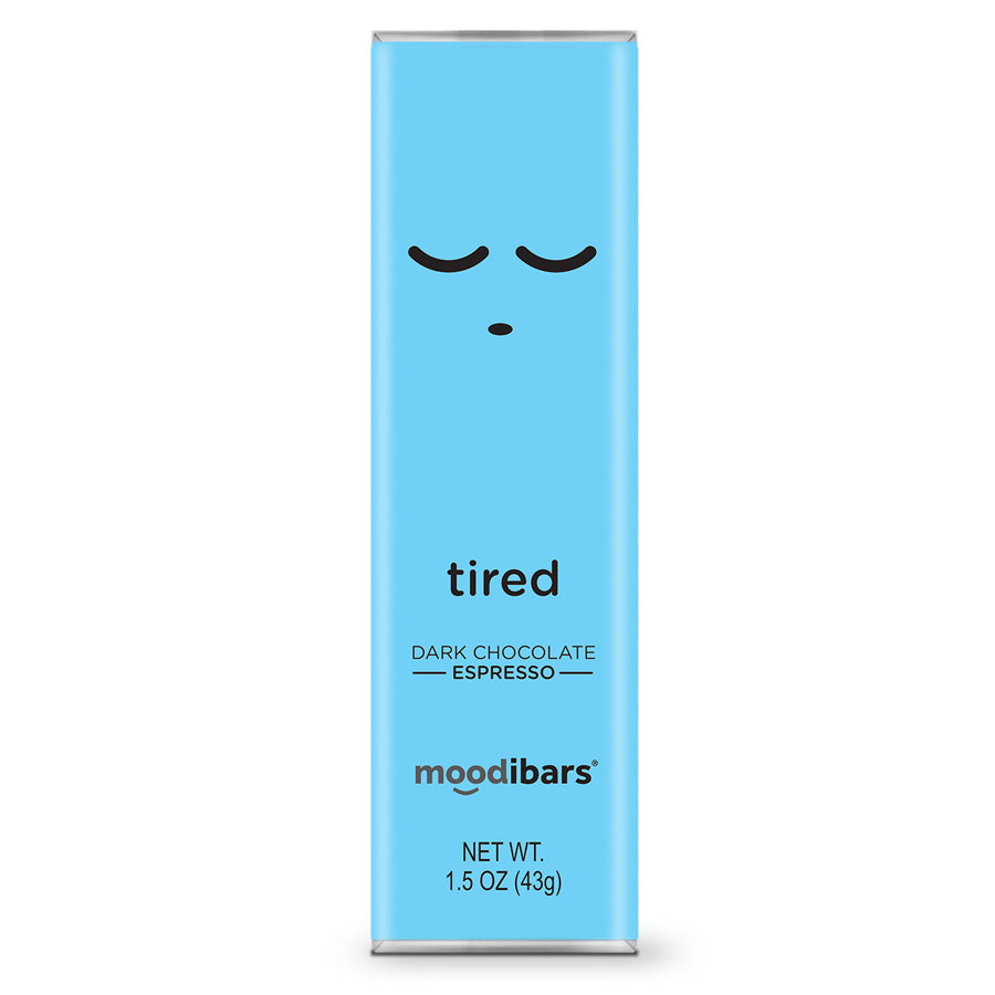 Moodibars - tired - Espresso Dark Chocolate Bar 1.5oz
