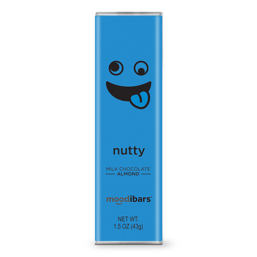 Moodibars - nutty - Milk Chocolate Almond Bar 1.5oz
