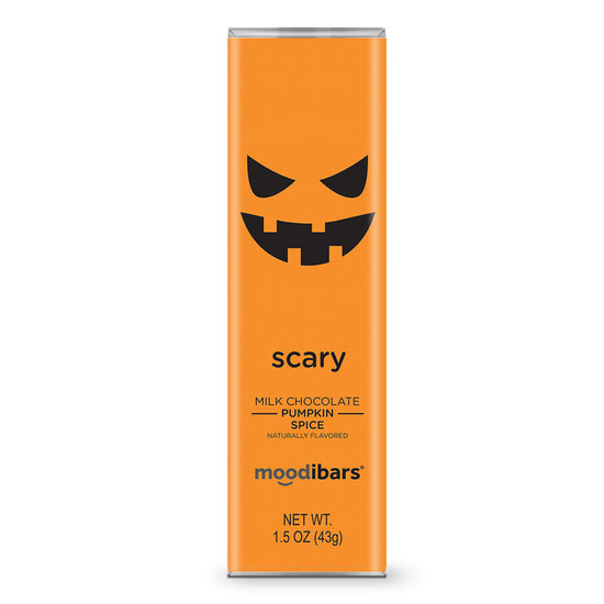 Seasonal Moodibars - scary - Pumpkin Spice Milk Chocolate Bar 1.5oz