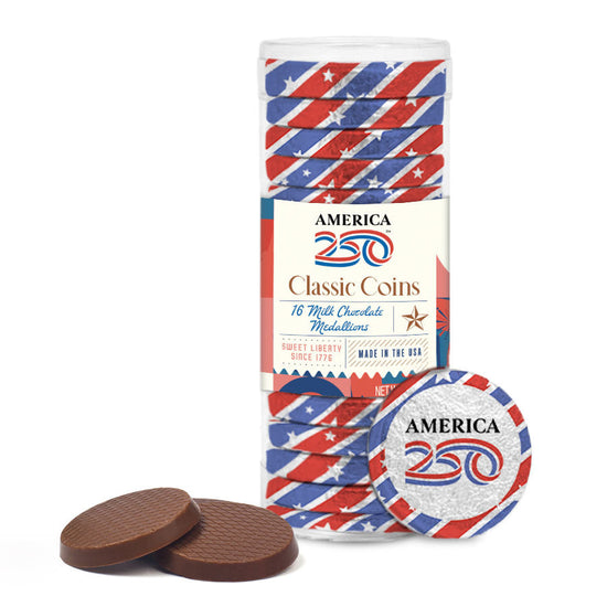 America 250™ - Milk Chocolate Medallions 16pc