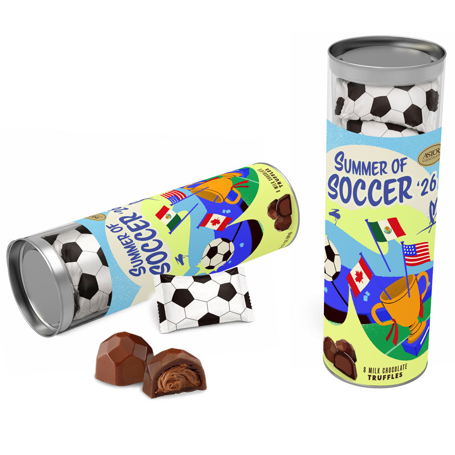Summer of Soccer '26 - Milk Chocolate Truffles Souvenir Tube 8pc
