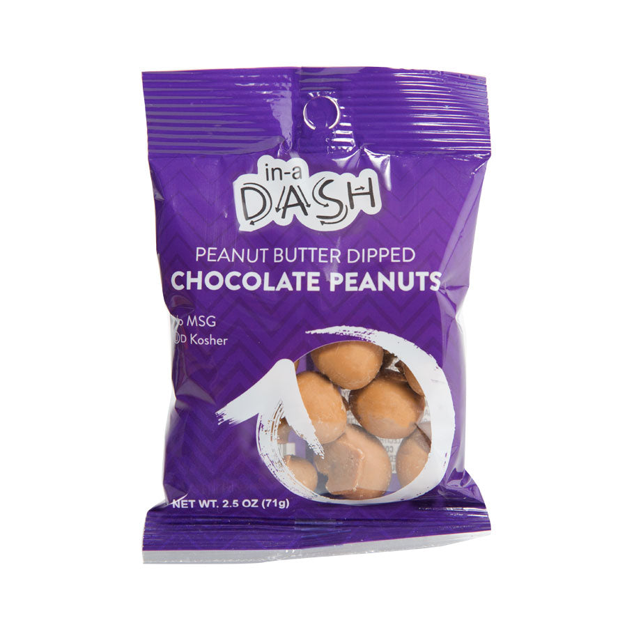 In-A-Dash - Peanut Butter Chocolate Dipped Peanuts 2.5oz