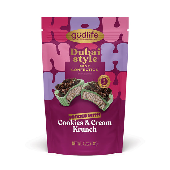gudlife - Dubai Style Mint Confection Cookies & Cream Cups in Bag 4.2oz