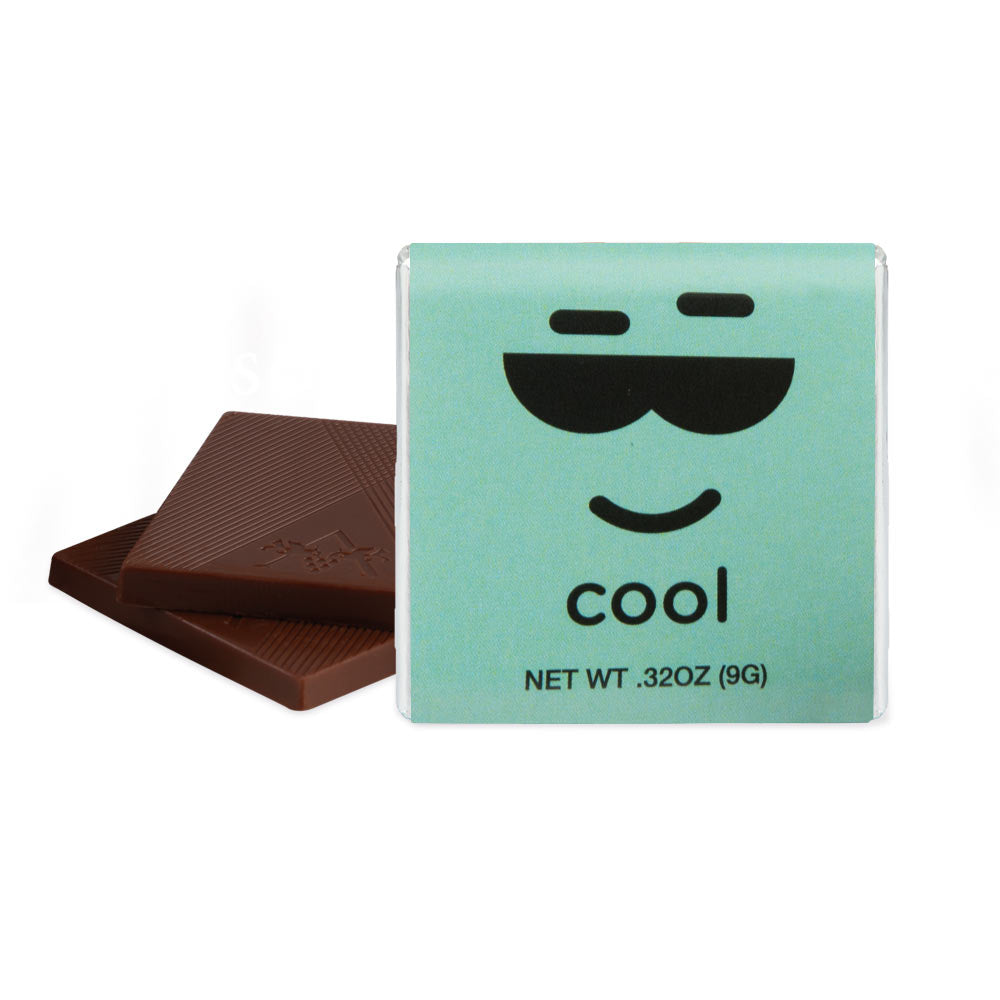 Moodibars - cool - Dark Mint Deluxe Chocolate Squares 1.75 in.