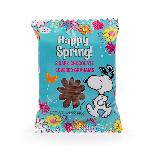 Peanuts Spring - Dark Chocolate Covered Grahams 2pc