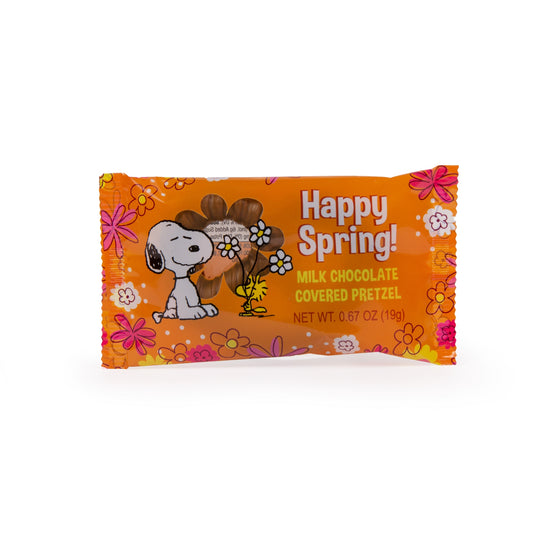 Peanuts Spring - Milk Chocolate Covered Pretzel 1pc