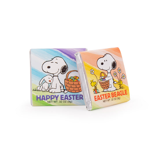 Peanuts Easter - Deluxe Mixed Milk and Dark Chocolate Squares 1.75 in.