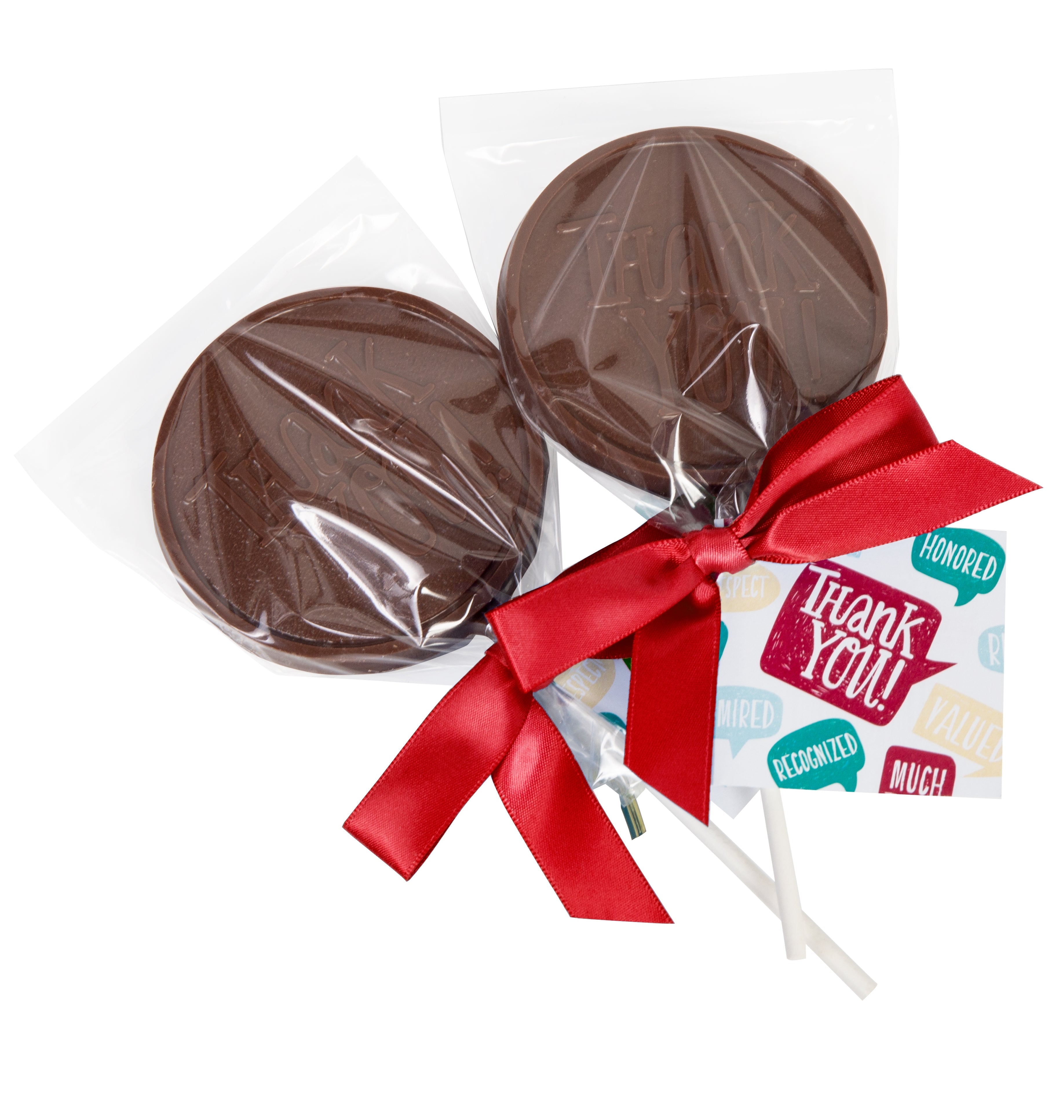Thank You - Milk Chocolate Lollipop with a Hangtag